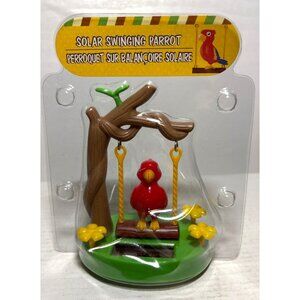 Solar Dancing Tree Swinging Red Parrot Bobblehead Sun Catcher New